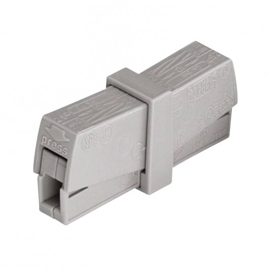 224-201 Złączka 2x0,5-2,5mm2 jasnoszara -zdjęcie numer 1