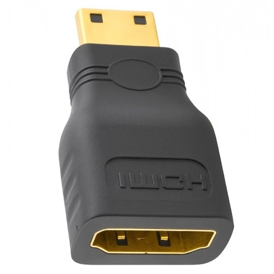 Adapter HDMI na Mini HDMI - wtyki GOLD FullHD -zdjęcie numer 1