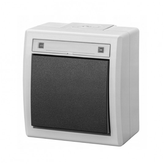 AQUANT 2K Łącznik 1-bieg.(schodowy) natynkowy IP55 -zdjęcie numer 1