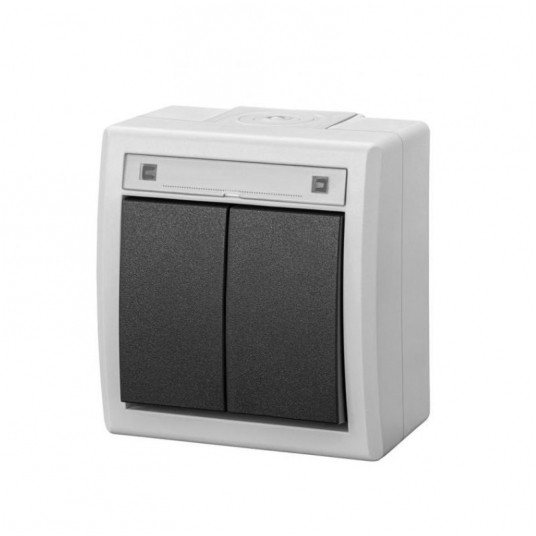 AQUANT 2K Łącznik świecznikowy natynkowy IP55 -zdjęcie numer 1