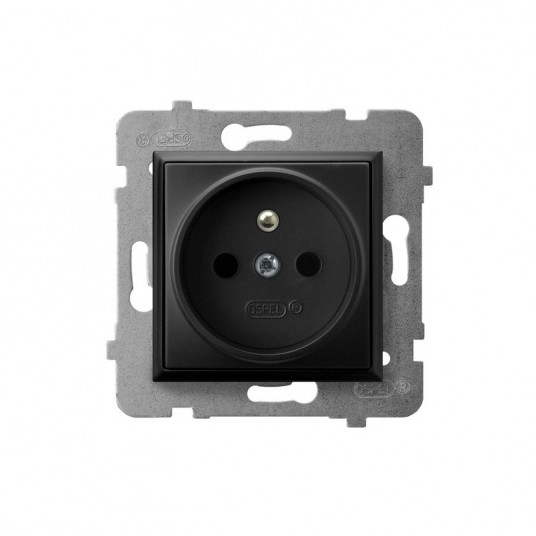 ARIA Gniazdo pojedyncze z/u czarny metalik -zdjęcie numer 1