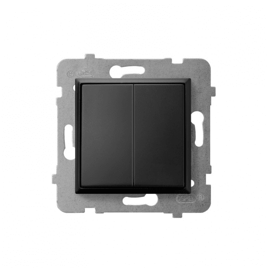 Aria Łącznik świecznikowy czarny metalik podwójny -zdjęcie numer 1