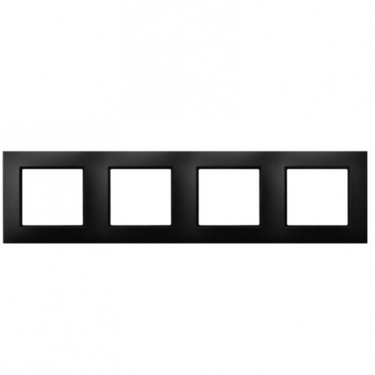 ARIA Ramka poczwórna czarny metalik -zdjęcie numer 1