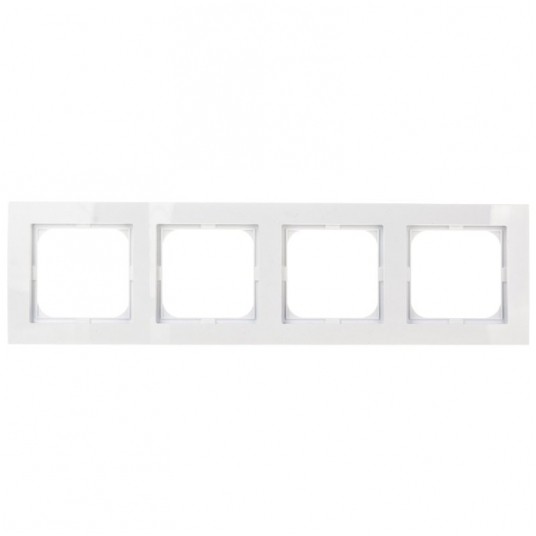 AS Ramka poczwórna biała OSPEL R-4G/00 -zdjęcie numer 1