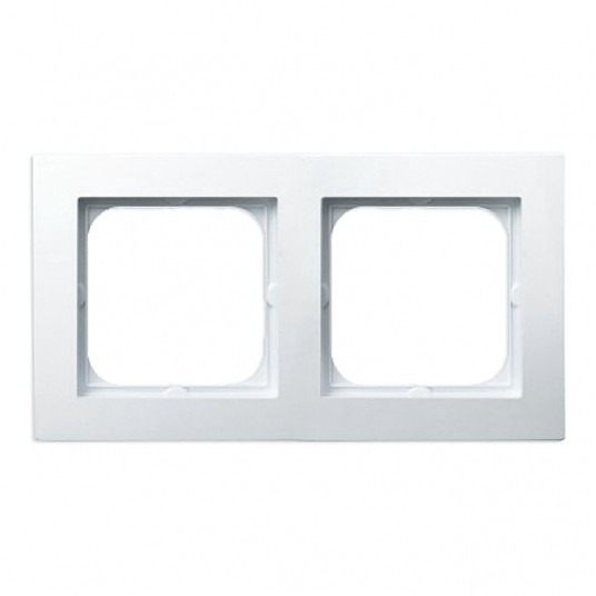 AS Ramka podwójna biała OSPEL -zdjęcie numer 1