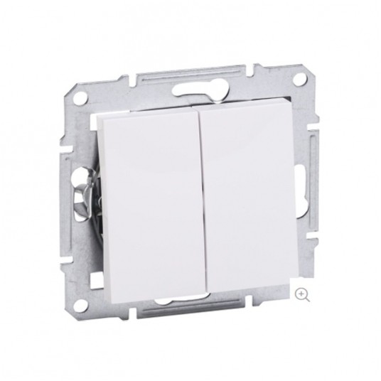 ASFORA Łącznik świecznikowy bez ramki biały -zdjęcie numer 1