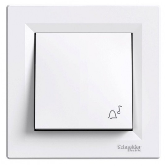 ASFORA Przycisk dzwonek biały -zdjęcie numer 1