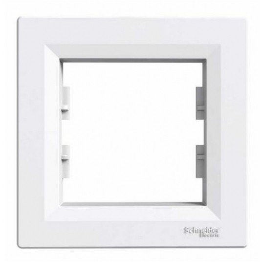 ASFORA Ramka 1-krotna pozioma BIAŁA -zdjęcie numer 1