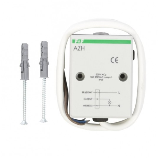 Automat zmierzchowy 10A 230V 2-1000lx IP65 AZH -zdjęcie numer 1