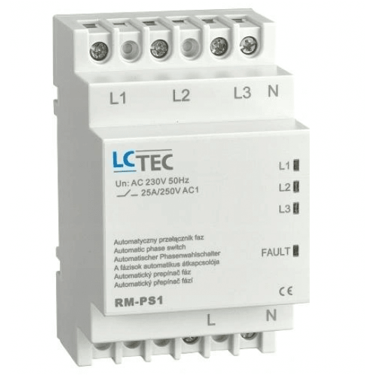 Automatyczny przełącznik faz RM-PS1 25A 230V -zdjęcie numer 1