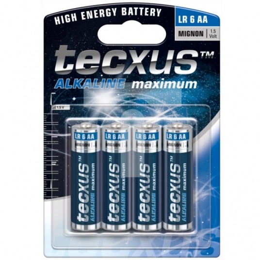 Bateria alkaliczna LR06 AA TECXUS (4 szt.) -zdjęcie numer 1
