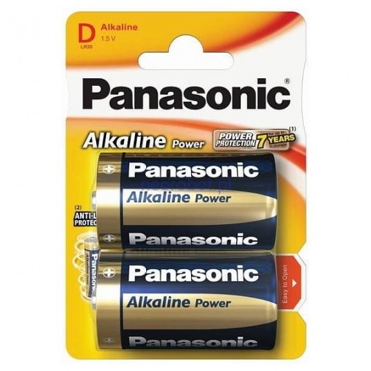 Bateria alkaliczna LR20/D PANASONIC ( 2 szt.) -zdjęcie numer 1