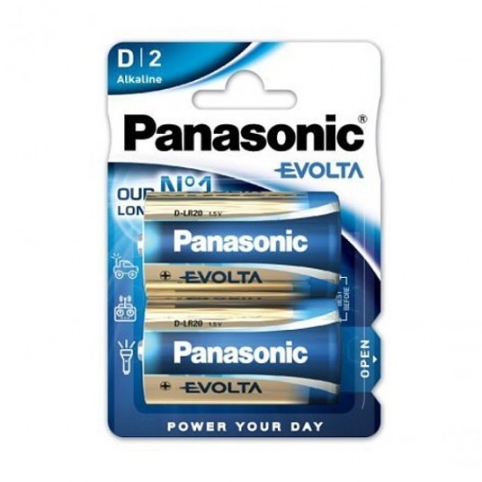Bateria alkaliczna LR20/D Panasonic EVOLTA (2szt) -zdjęcie numer 1