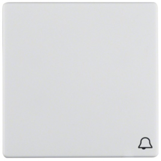 Berker/Q1 Klawisz dzwonek śnieżnobiały aksamit -zdjęcie numer 1