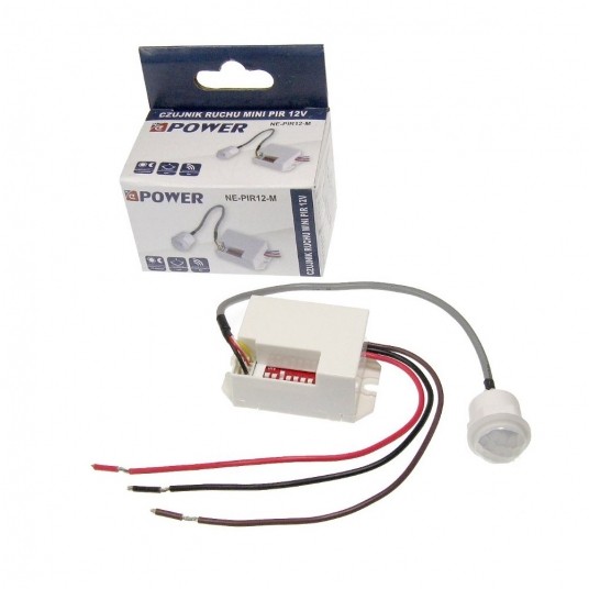 Czujnik ruchu MINI PIR 12V DC NE-PIR12-M NePower- -zdjęcie numer 1