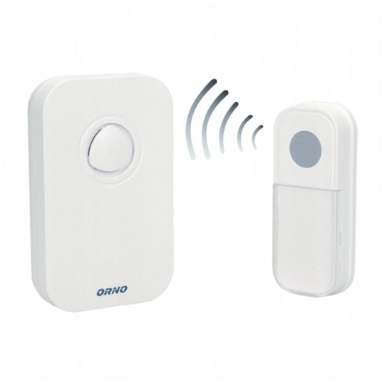 Dzwonek Fado AC sieciowy biały IP44 80m -zdjęcie numer 1