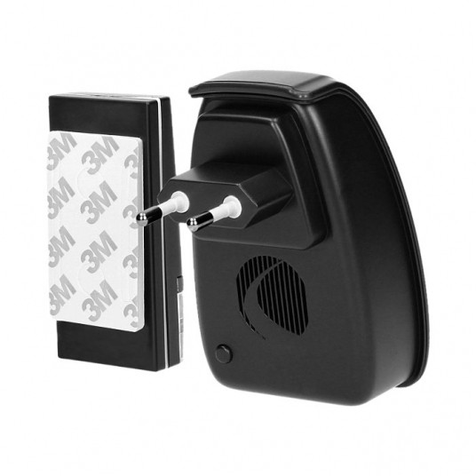 Dzwonek OPERA AC sieciowy czarny IP44 100m -zdjęcie numer 2