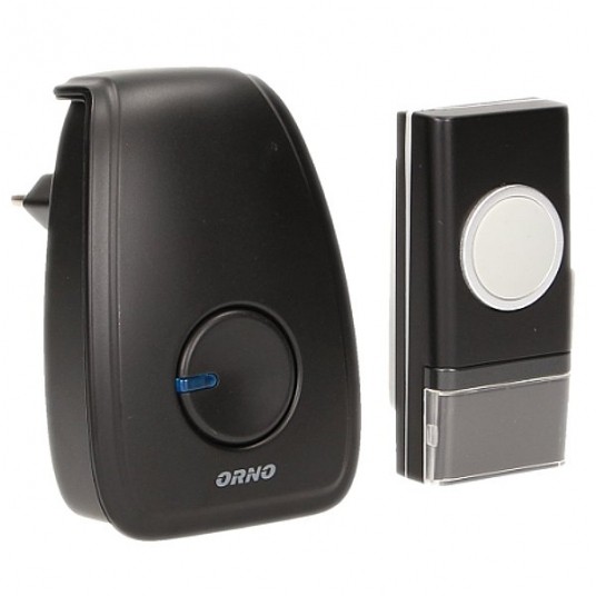 Dzwonek OPERA AC sieciowy czarny IP44 100m -zdjęcie numer 1