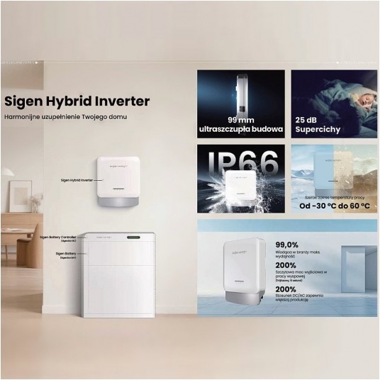 Falownik Sigen Hybrid 4kW 3-fazowy TP2 -zdjęcie numer 2