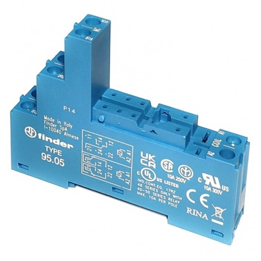 Gniazdo do przekaźnika 40.61 i 40.52 Finder szyna -zdjęcie numer 1