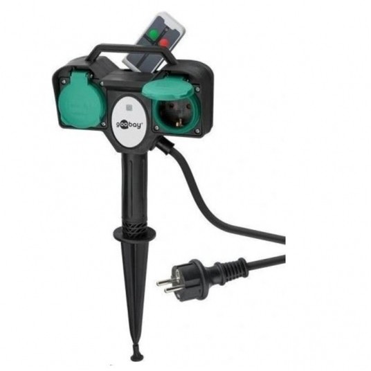 Gniazdo ogrodowe ze zdalnym sterowaniem 2x230V -zdjęcie numer 1