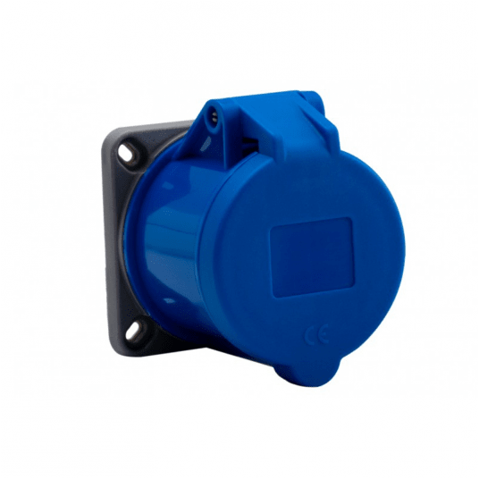 Gniazdo przemysłwe tablicowe proste 32A 3P 250V/FE -zdjęcie numer 1