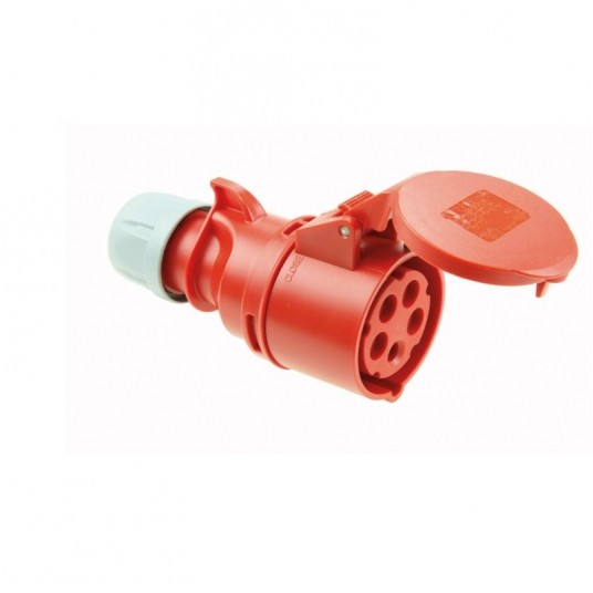 Gniazdo siłowe przenośne 32A 5P 400V IP44 PCE -zdjęcie numer 1