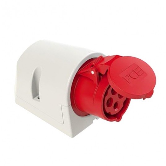 Gniazdo siłowe stałe 16A 4P 400V IP44 PCE -zdjęcie numer 2