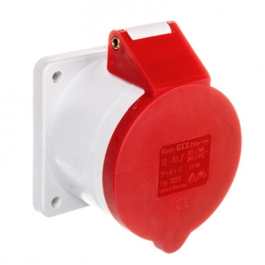 Gniazdo tablicowe proste 32A 5P 6h IP44 -zdjęcie numer 1