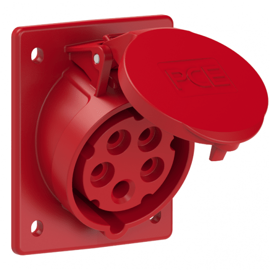 Gniazdo tablicowe skośne 32A 5P IP44 -zdjęcie numer 1