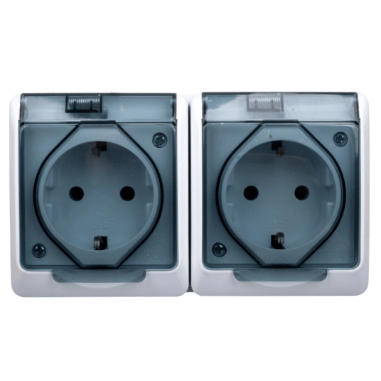 HERMES Gniazdo 0325-01 herm. Schuko z/u 16A IP44 -zdjęcie numer 1