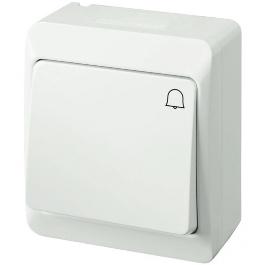 HERMES Łącznik dzwonek IP44 ŁNT-1D biały -zdjęcie numer 1