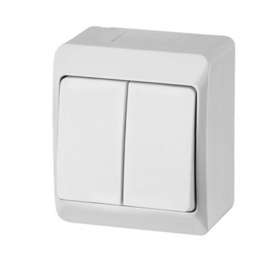 HERMES Łącznik świecznikowy10A IP44 biały ŁNT-5 -zdjęcie numer 1