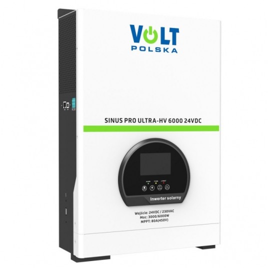 Inwerter solarny VOLT SINUS PRO ULTRA HV 6000 24V -zdjęcie numer 1