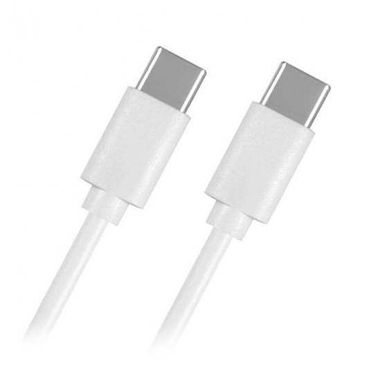 Kabel USB-C - USB-C biały/szary 1m 5A Power 100W -zdjęcie numer 1