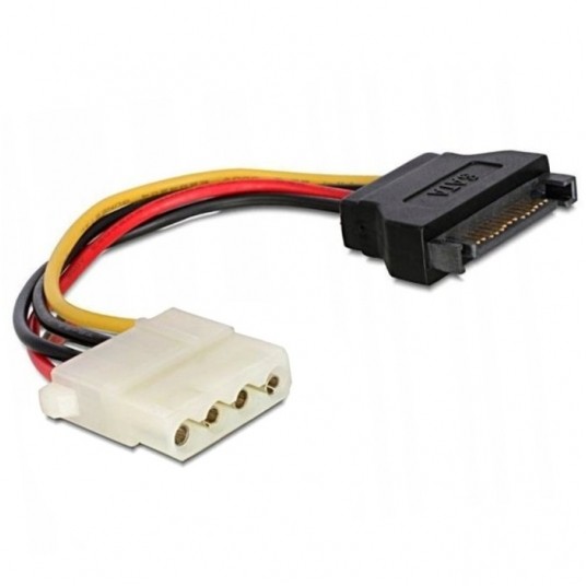 Kabel zasilalący do dysku SATA M - MOLEX F 15cm -zdjęcie numer 1