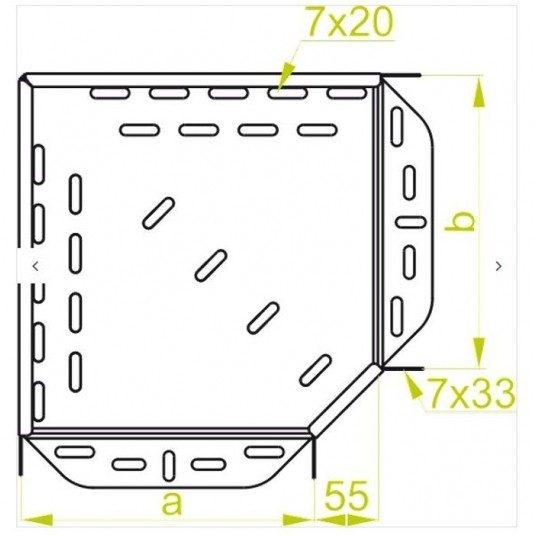 Kolanko korytka 100x60 90 stp NIER.KKJ100H60E BAKS -zdjęcie numer 2
