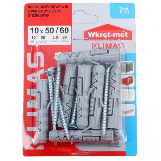 Kołek rozporowy 10x60 trój.rozpo. (7 szt) -zdjęcie numer 1