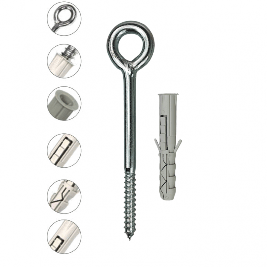 Kołek rozporowy z hakiem oczkowym 16x230mm HOX -zdjęcie numer 1