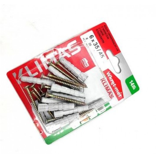 Kołek uniwersalny koł. BKW 6x45 14 szt -zdjęcie numer 1