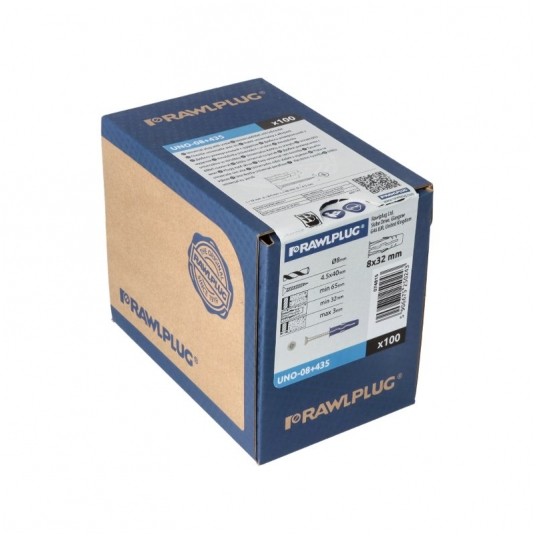 Kołek uniwersalny UNO-08+435 8x32mm (100szt.) -zdjęcie numer 1