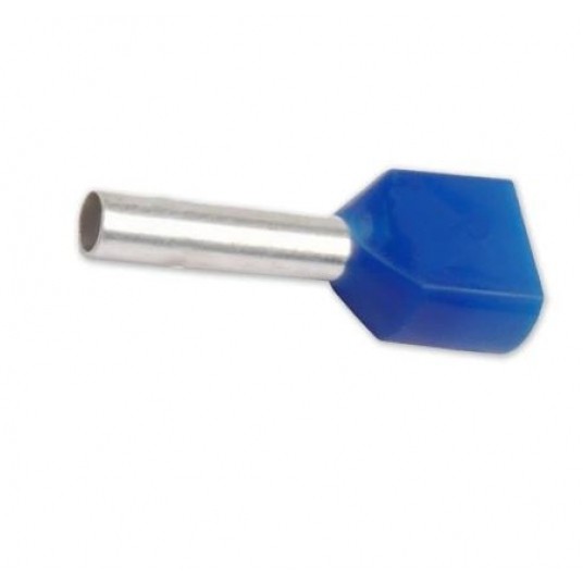 Końcówka tulejkowa izol.HI 2x2,5/13 niebieska -zdjęcie numer 1