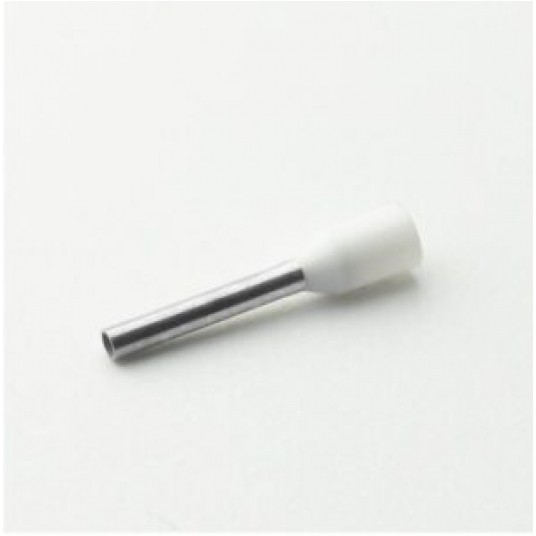 Końcówka tulejkowa izolowana HI 0,75/10 biała -zdjęcie numer 1
