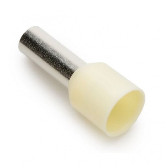 Końcówka tulejkowa izolowana HI 10/12 kość/czer. -zdjęcie numer 1