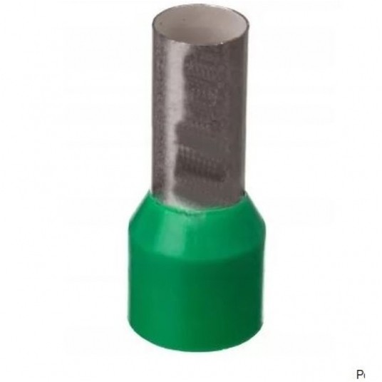 Końcówka tulejkowa izolowana HI 16/18 ziel/nieb -zdjęcie numer 1