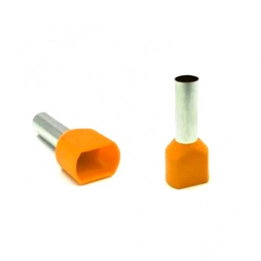 Końcówka tulejkowa izolowana HI 2x0,5/8 -zdjęcie numer 1