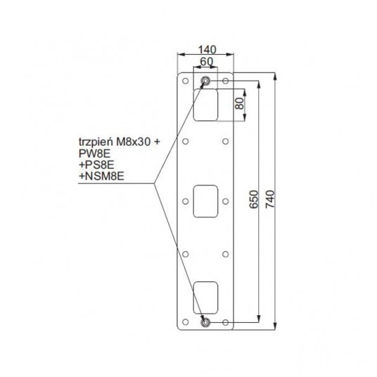 Konstrukcja BAKS płyta mocująca SPM2 -zdjęcie numer 2