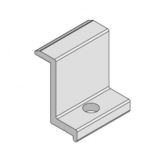 Konstrukcja CORAB klema końcowa 35mm srebrna -zdjęcie numer 1