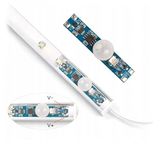 Kontroler LED czujnik ruchu mini PIR do taśmy LED -zdjęcie numer 2