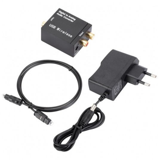 Konwerter optyczny Toslink - 2xRCA -zdjęcie numer 1